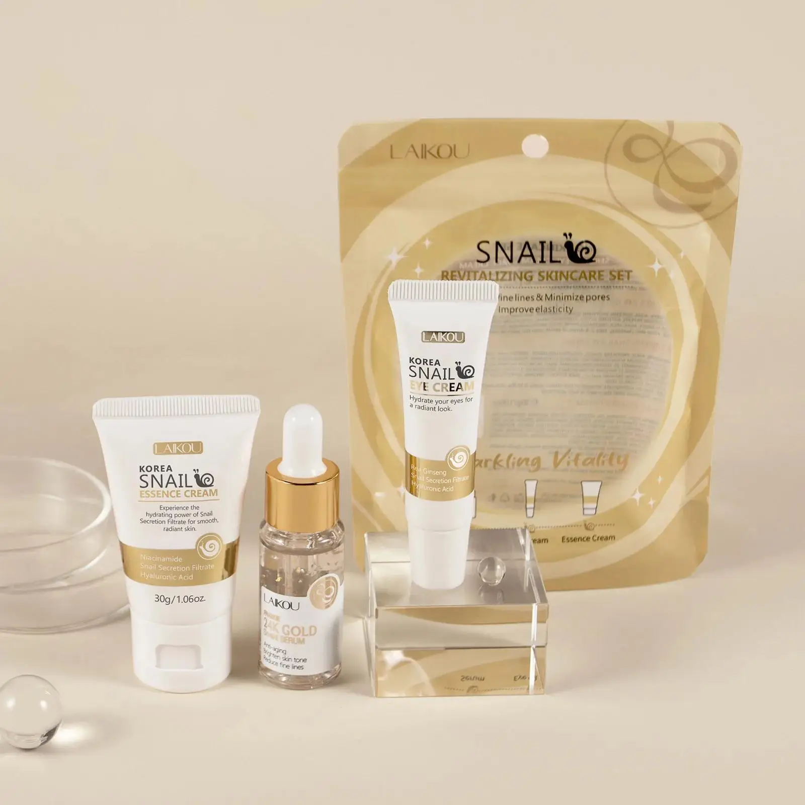 24K Gold Snail Repair Serum Ey - Luxury Skincare China 评论和价格
