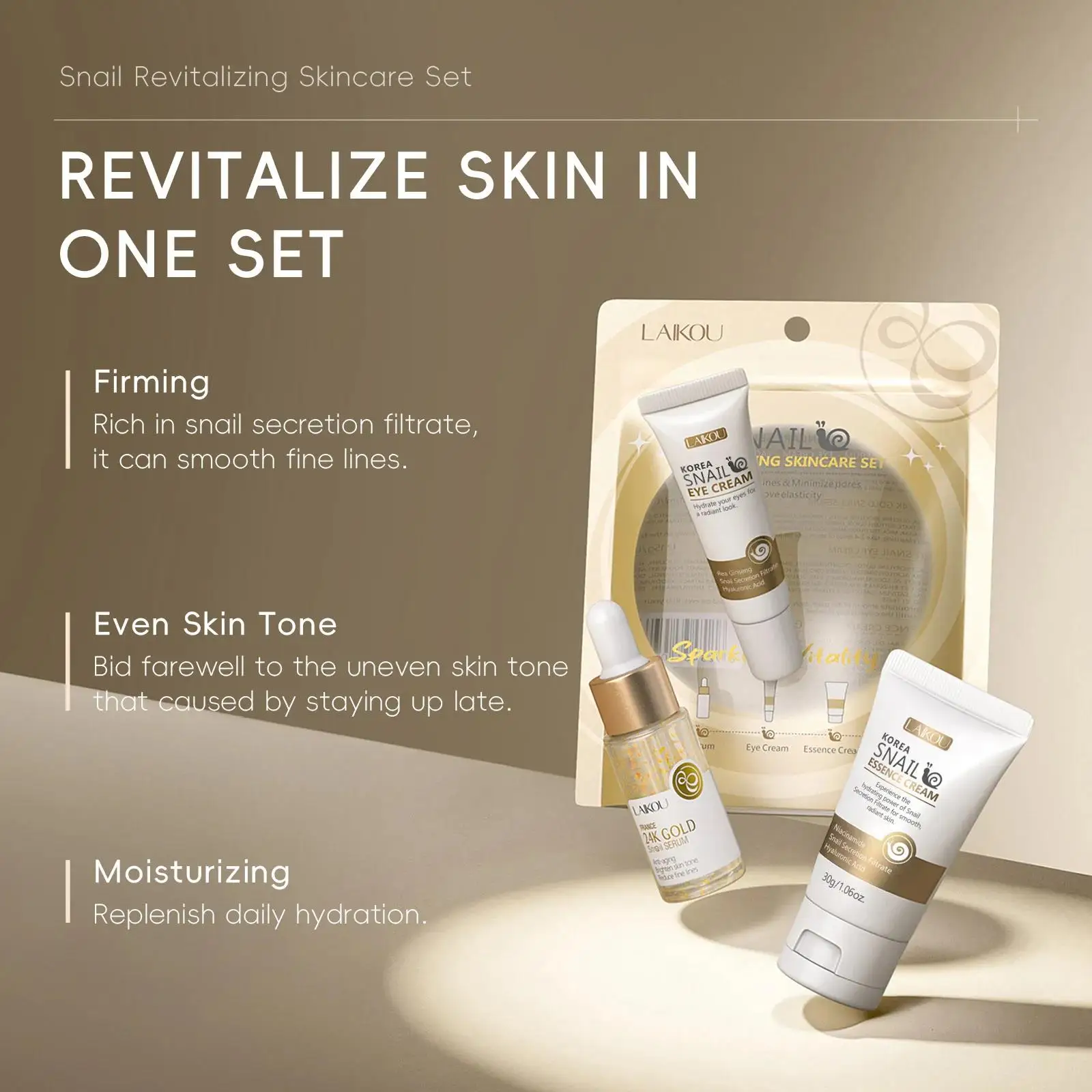 24K Gold Snail Repair Serum Ey - Luxury Skincare China 评论和价格