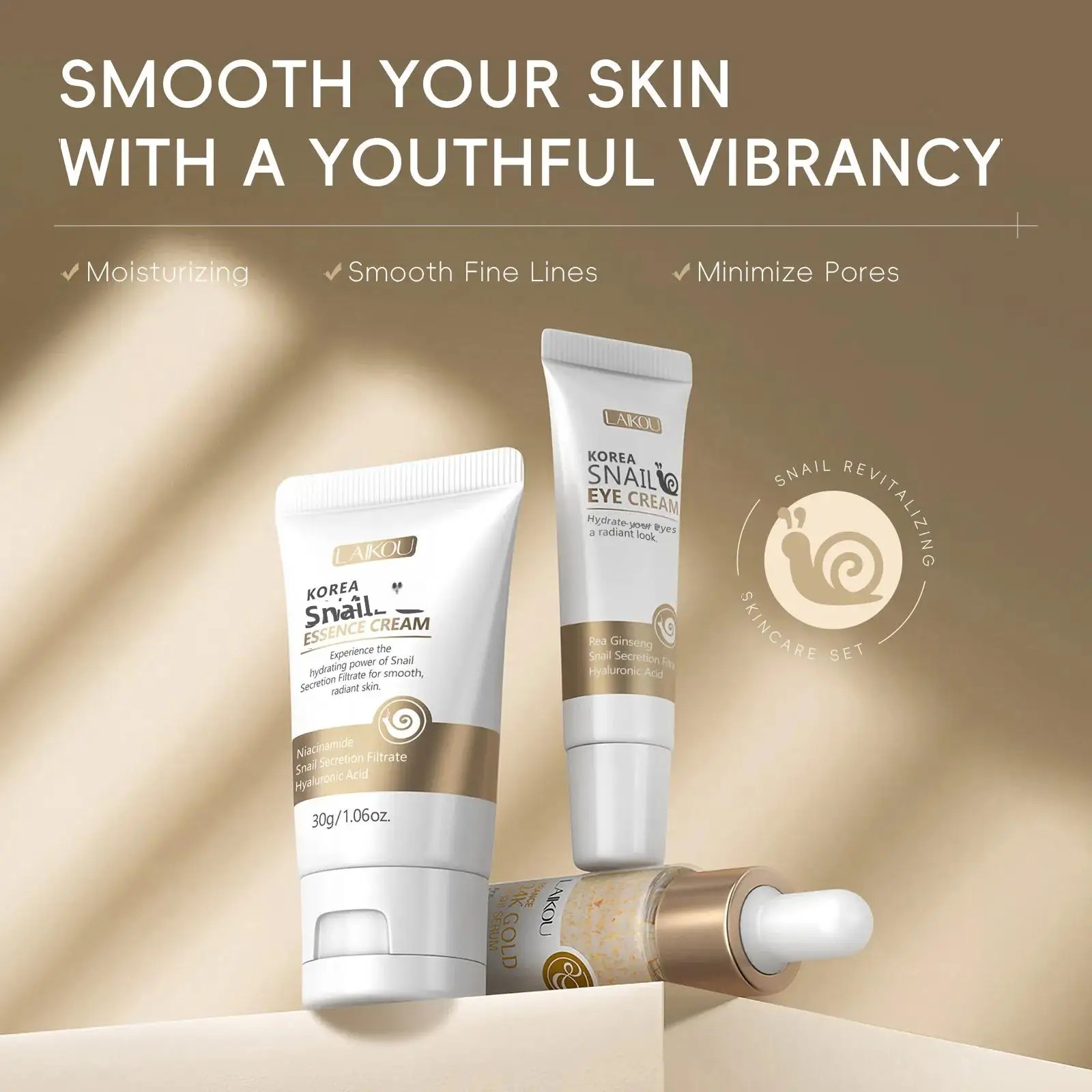 24K Gold Snail Repair Serum Ey - Luxury Skincare China 评论和价格